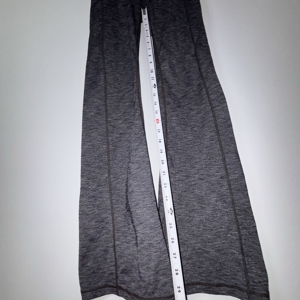Athleta Gray Flare Yoga Pants Stretch High Rise Athletic Womens Small Soft Fit - Picture 6 of 10